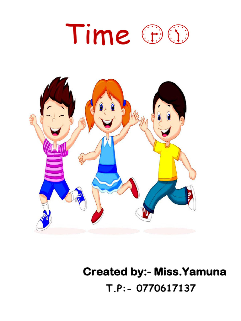 Time Lesson for Kids | PDF | Clock | Horology