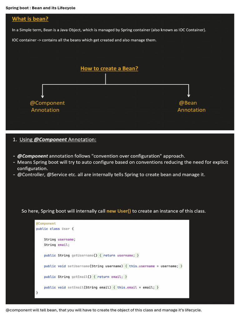 Lec04 SpringBoot Bean | PDF