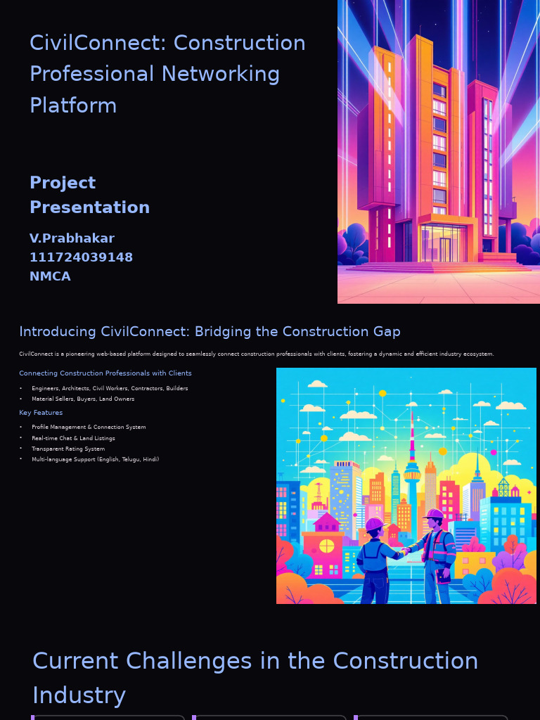 CivilConnect Construction Professional Networking Platform | PDF ...