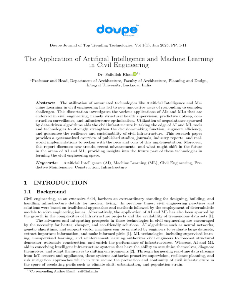 Paper 3 The Application of Artificial Intelligence and Machine Learning ...