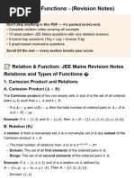 Class 11 Relations & Functions Questions | PDF | Mathematical Objects ...