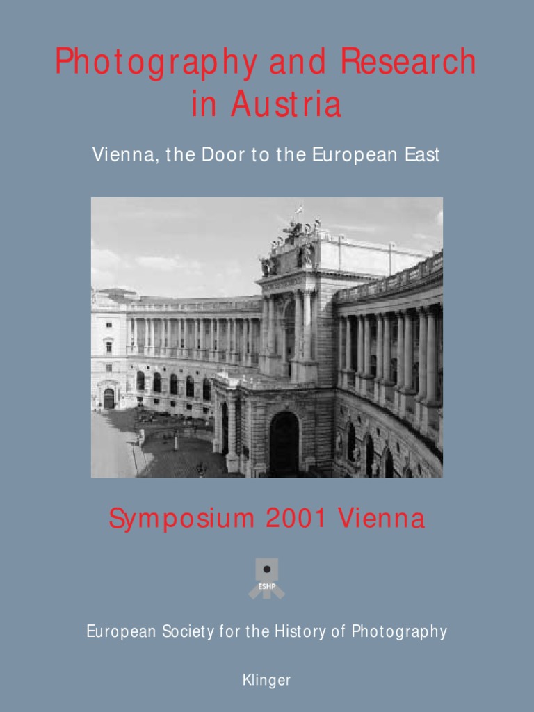 Photography and Research in Austria2001 PDF Photograph Austria Hungary photo
