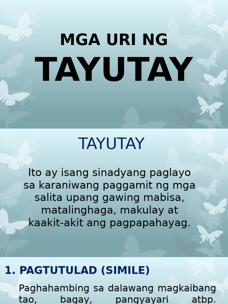 16 - Tayutay | PDF