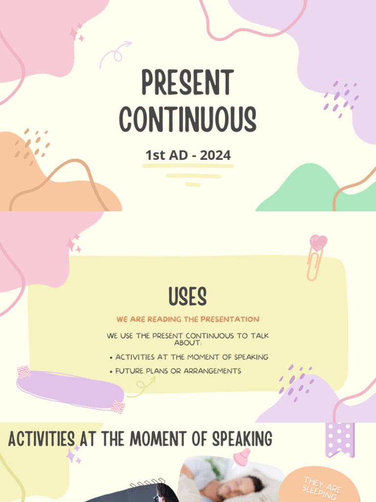 Understanding Present Continuous Tense | PDF