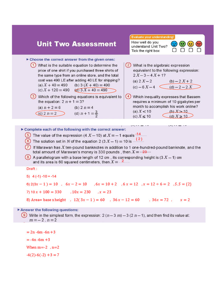 Answers Unit2 Assessment - PDF 1033308475 | PDF