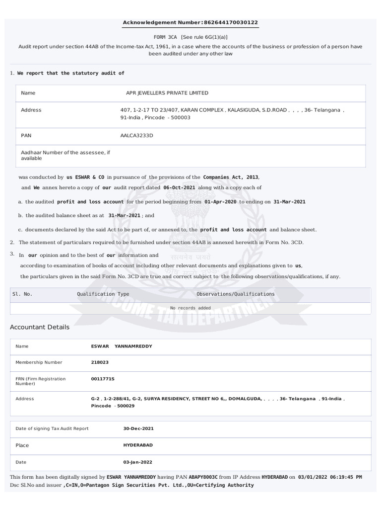 3CA 3CD | PDF | Payments | Expense