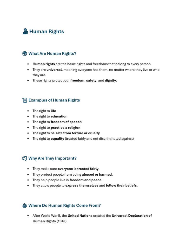 Human Rights | PDF