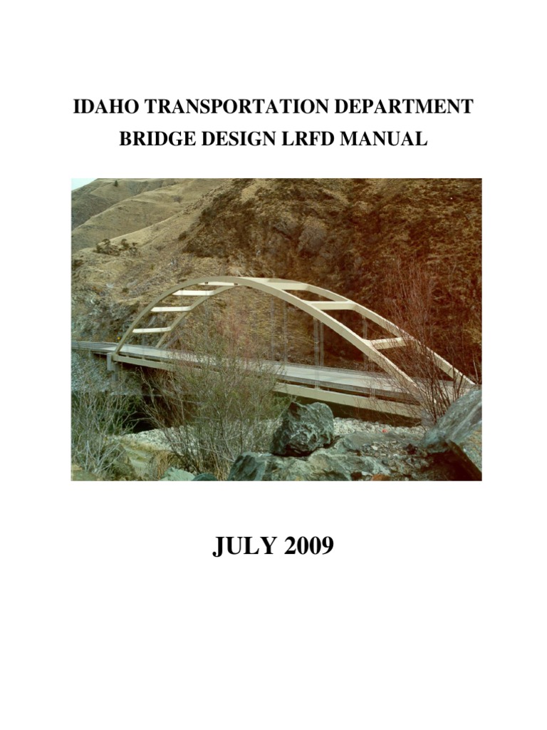 Idaho LRFD Bridge Design Manual | PDF | Road Surface | Specification ...