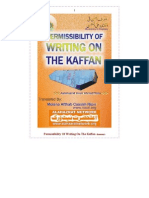 Permissibility of Writing on the Kaffan
