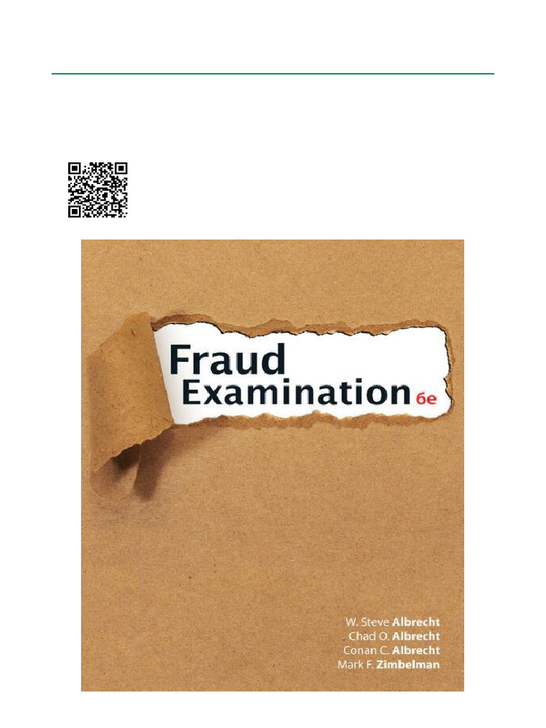 Fraud Examination 6th Edition Overview | PDF | Accounting | Fraud