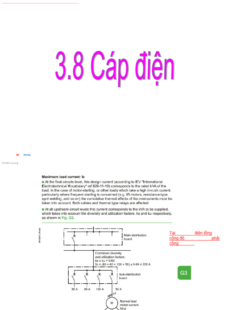 3.8 Cáp điện | PDF