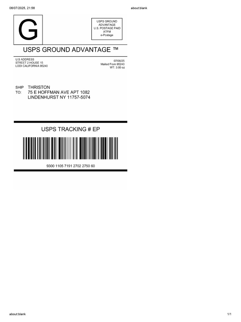 1 Orders Usps (2 Unit) 7 July Faraz | PDF