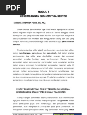 Contoh Soal Essay Pertumbuhan Ekonomi Dan Jawabannya