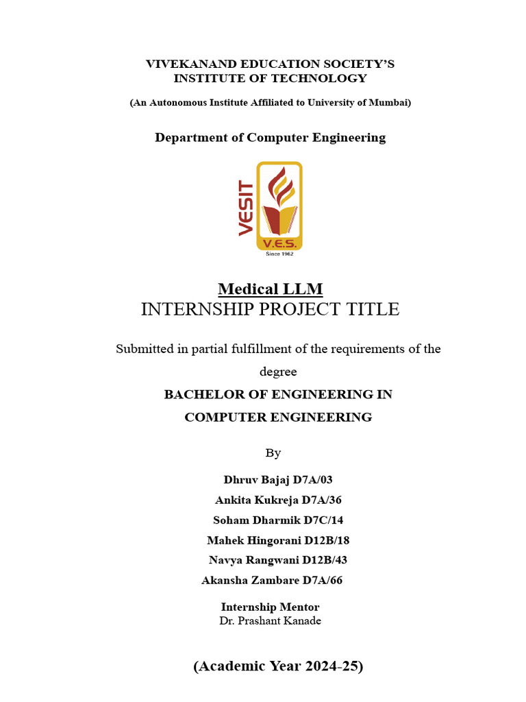 Internship Report | PDF | Artificial Intelligence | Intelligence (AI ...