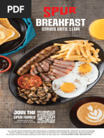 Spur Breakfast Menu | PDF | Bacon | Hamburgers