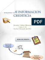 Buro de Informacion Crediticia Exposicion Cristina Villamarin