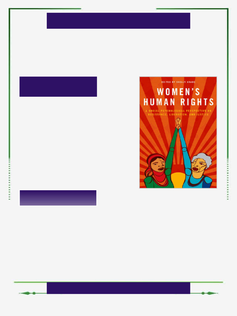 Women’s Human Rights: A Social Psychological Perspective on Resistance ...