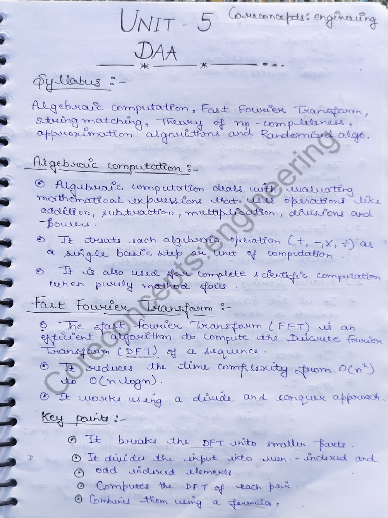 Unit-5 Daa by Coreconcepts - Engineering | PDF
