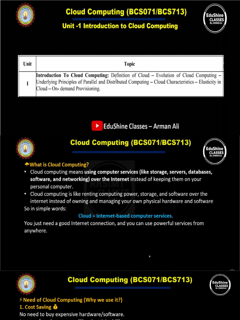 Edushine Unit 1 | PDF