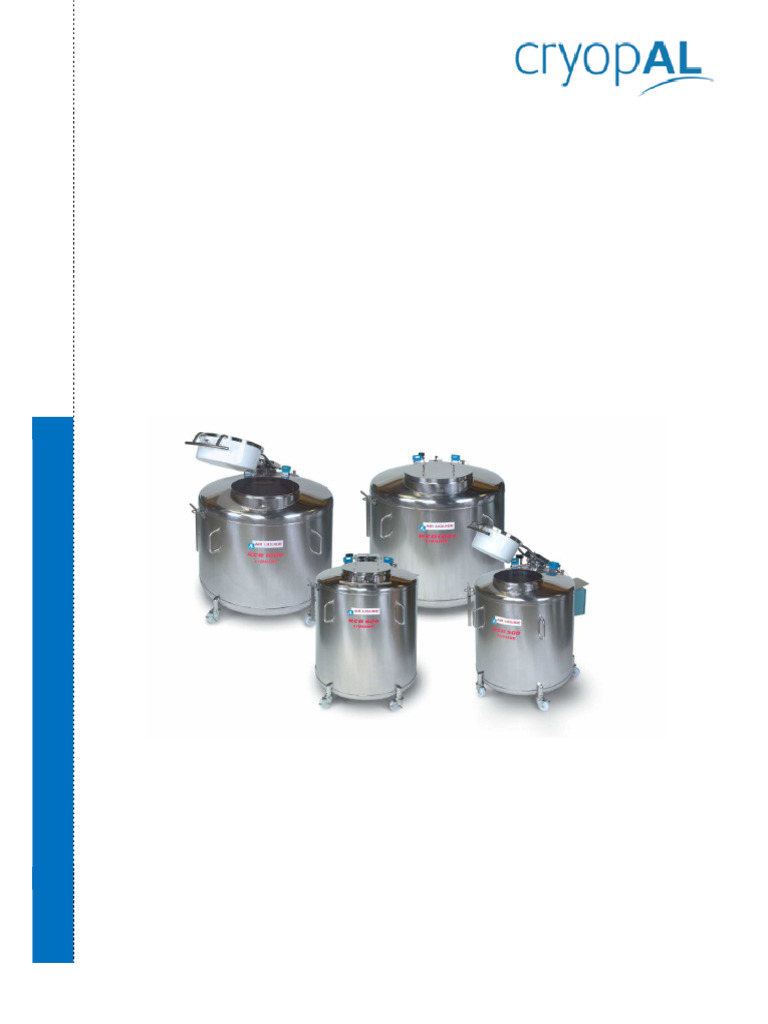 RCB Cryogenic Container Maintenance Guide | PDF | Cryogenics | Liquids