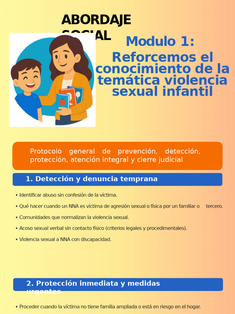 Prevención y Atención de Violencia Sexual Infantil | PDF | Violación ...