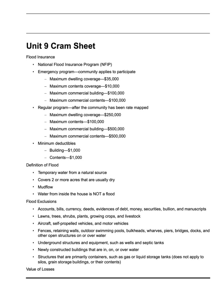 Flood Insurance Overview and Guidelines | PDF | Home Insurance | Insurance