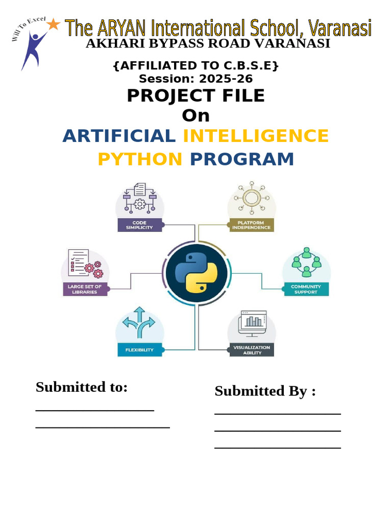 Python AI Project for Class 10 | PDF | Python (Programming Language ...
