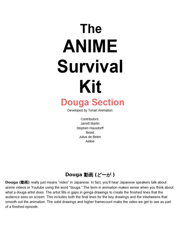 Douga Alpha Release Draft | PDF | Drawing | Animation