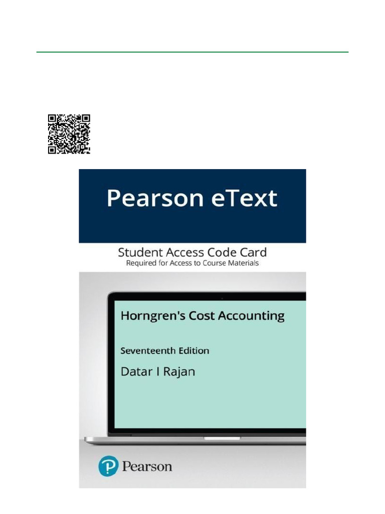 Download Horngren's Cost Accounting 17th Edition | PDF