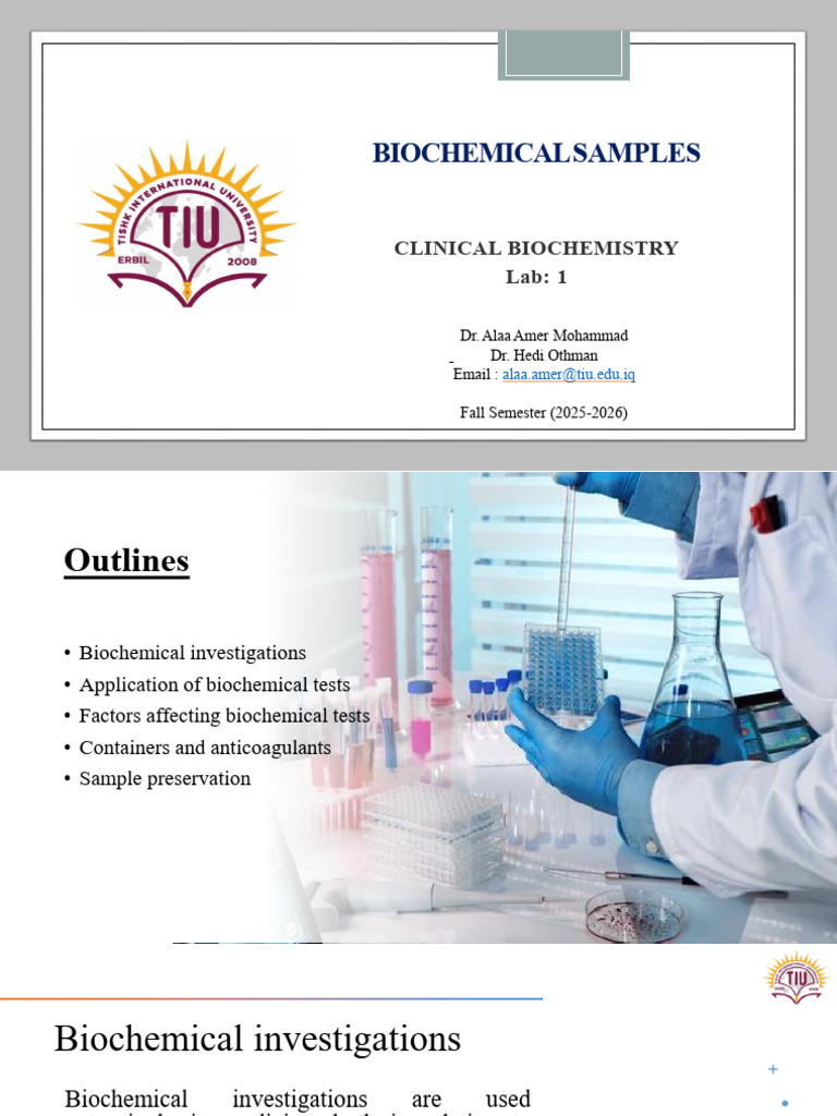 Biochemical Sample Handling in Medicine | PDF | Blood Plasma | Coagulation