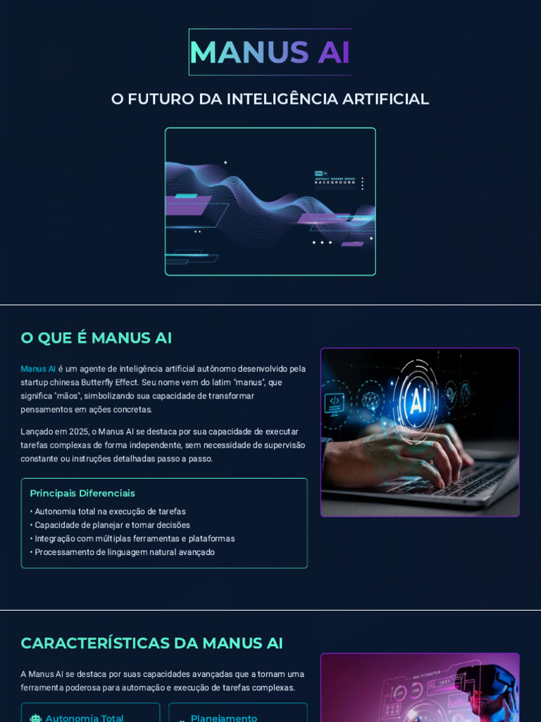 Manus AI: O Futuro da IA Autônoma | PDF | Inteligência artificial ...