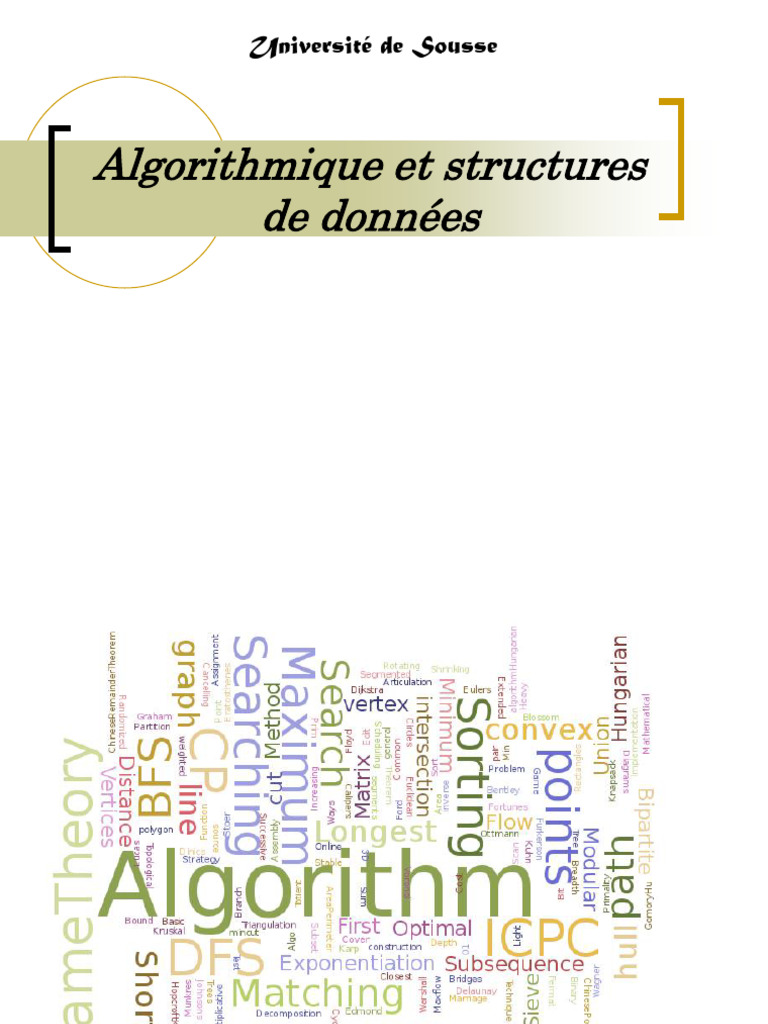 Algorithmique et Structures de Données | PDF | Algorithmes ...