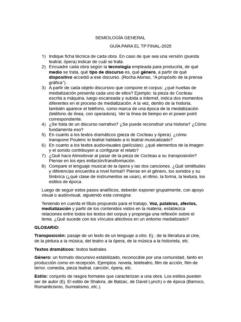 Guía TP Final-Semiología General-2025 | PDF
