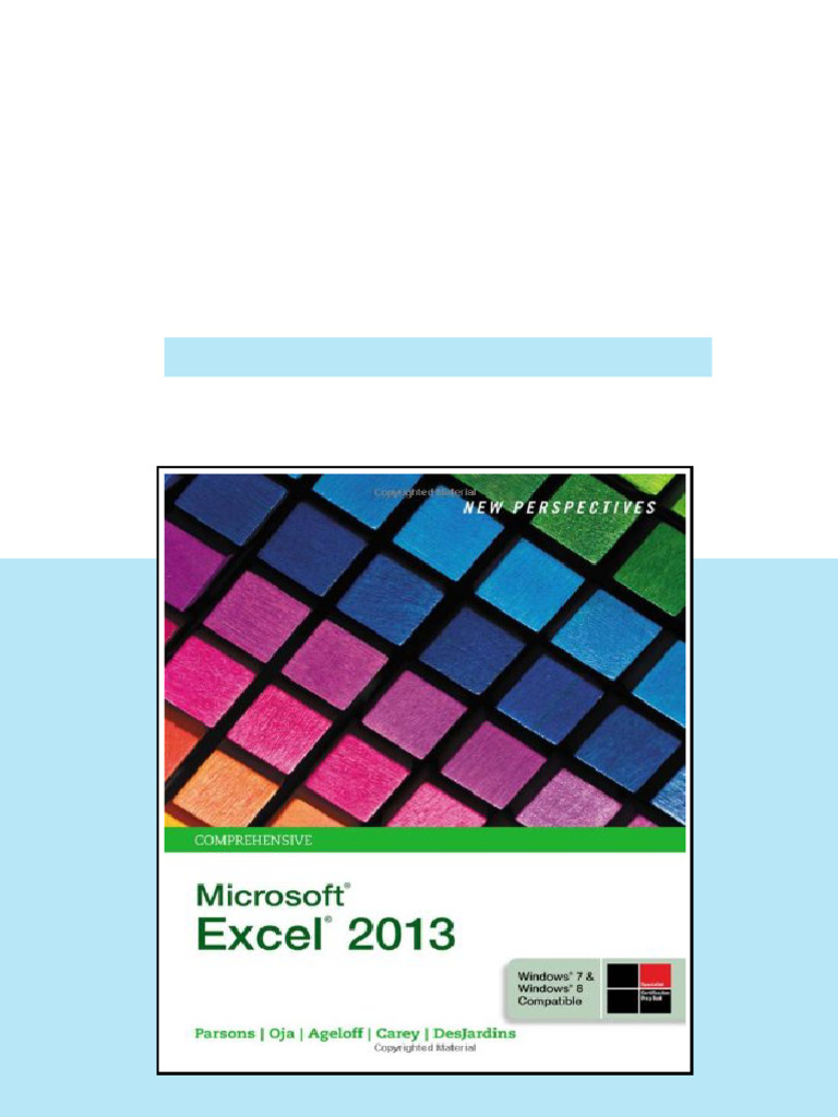 New Perspectives on Microsoft Excel 2013 Comprehensive 1st Edition June ...