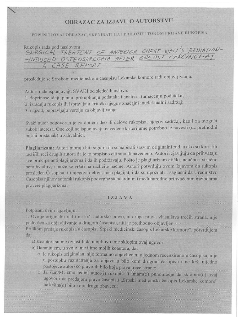 Izjava autora | PDF