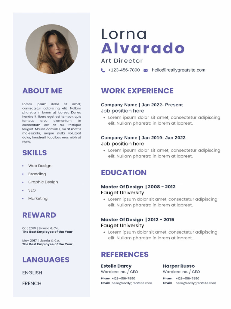 Minimalist CV Resume | PDF