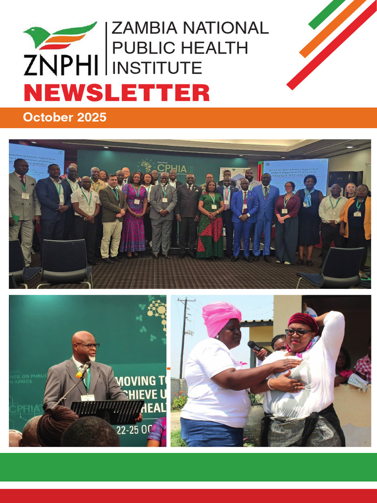 ZNPHI October 2025 Newsletter Highlights | PDF | Wash | Public Health