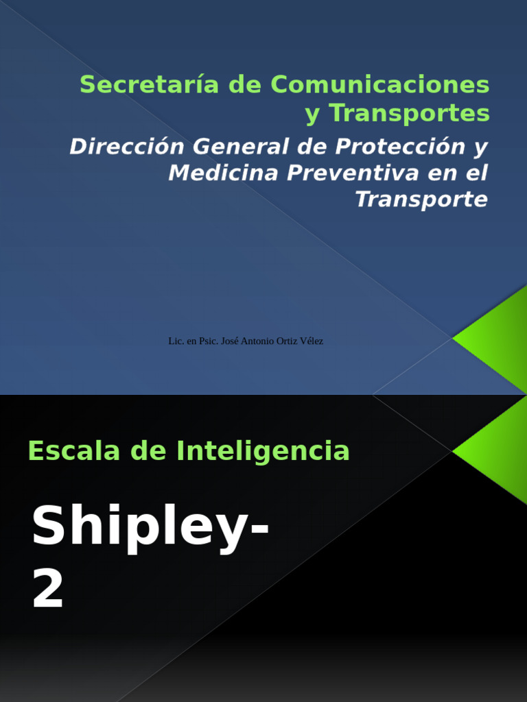 Shipley 2 | PDF | Inteligencia | Cognición