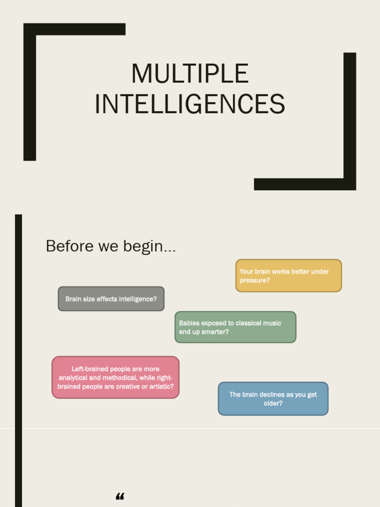 w9. Multiple Intelligence | PDF | Intelligence | Intelligence Quotient