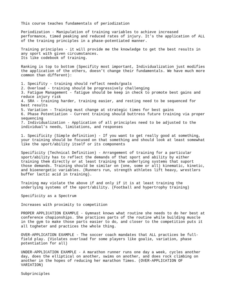 Fundamentals of Periodization in Training | PDF | Endurance | Adaptation