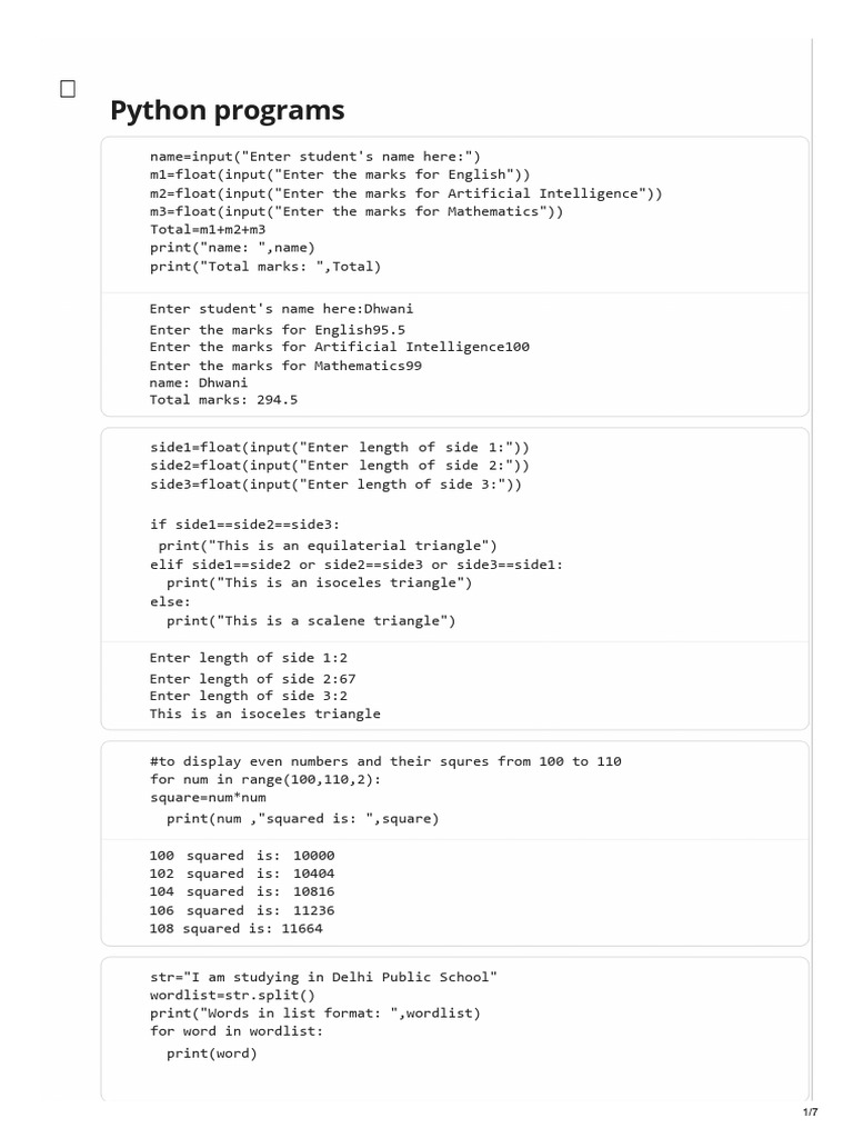 Python Programs for Data Analysis | PDF | Data Analysis | Statistics