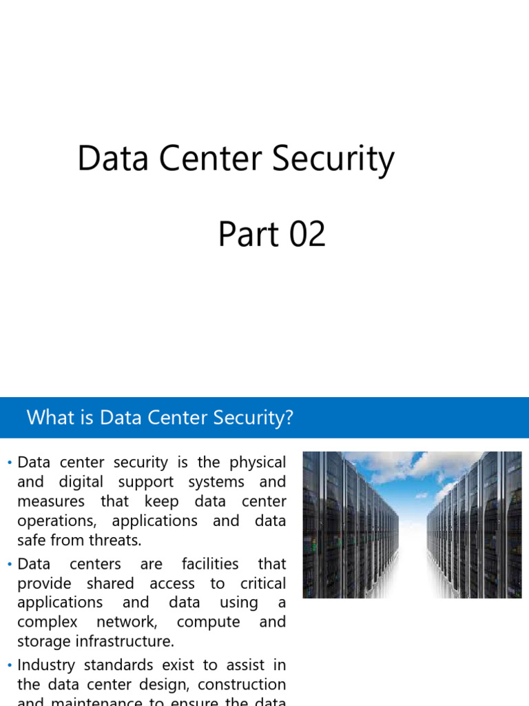 Data Center Security Essentials Guide | PDF | Security | Computer Security