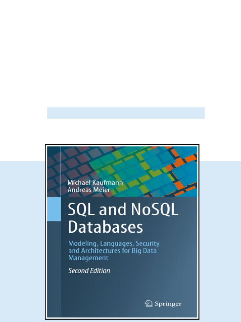 (Ebook) SQL and NoSQL Databases: Modeling, Languages, Security and ...