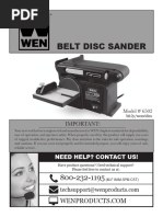 Belt and Disc Sander Safety Guide | PDF