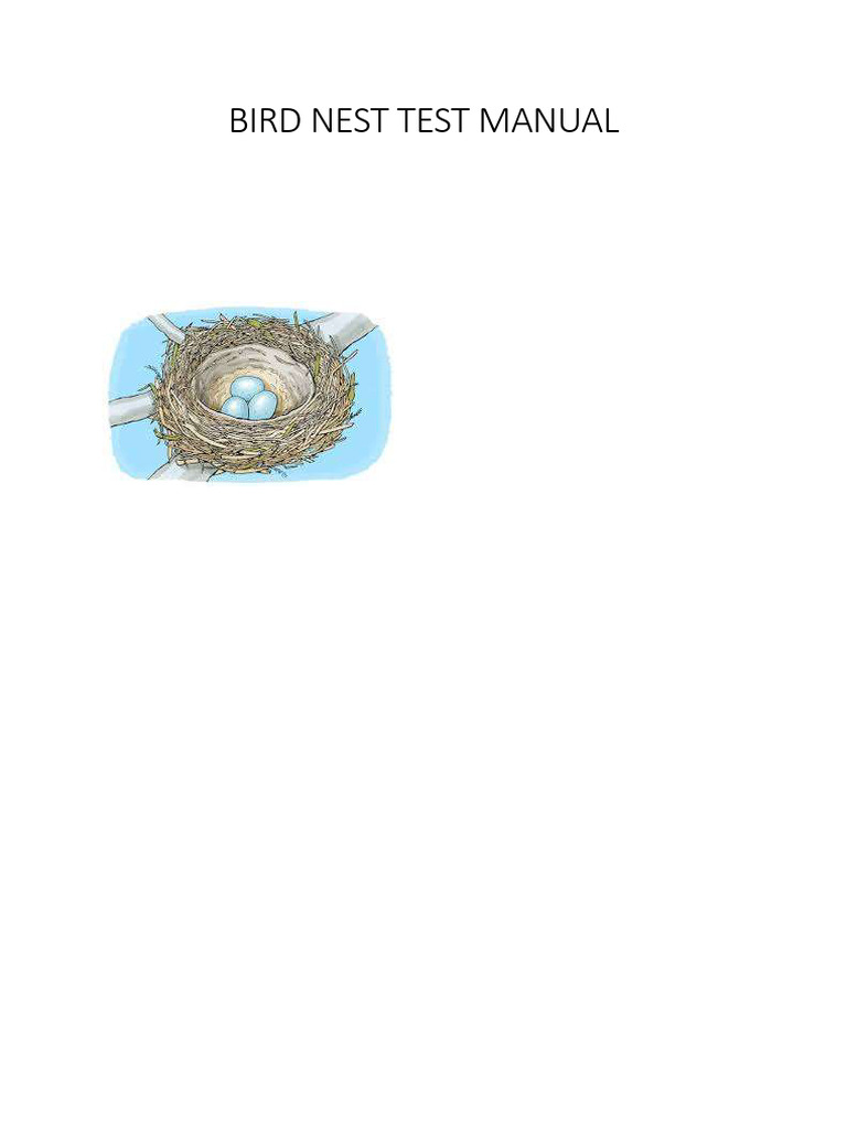 Bird Nest Test: Art Therapy Guide | PDF | Art Therapy | Drawing