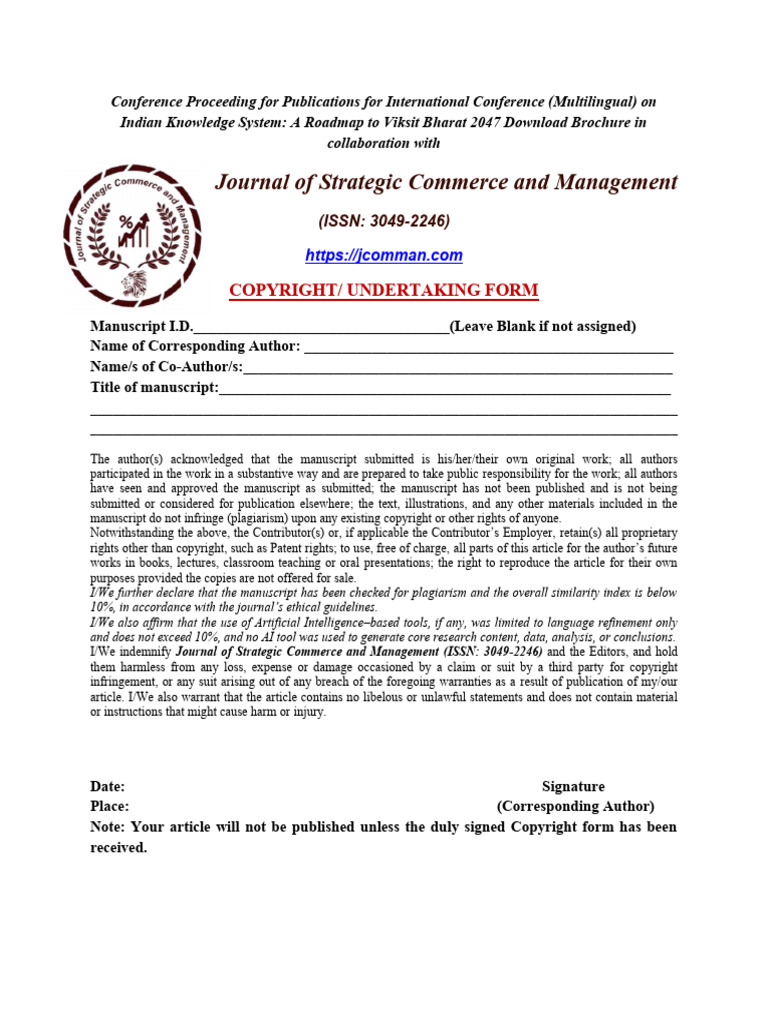 Copyright Form Jcomman | PDF | Plagiarism | Copyright
