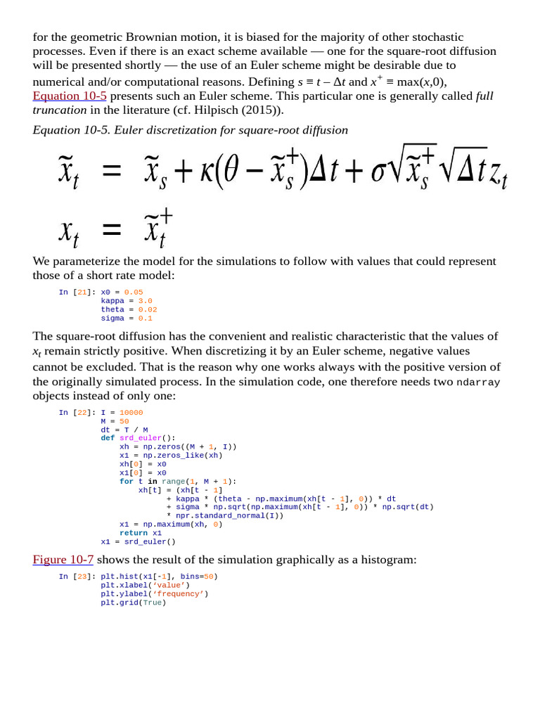 Euler and Exact Schemes for Diffusion | PDF | Option (Finance ...