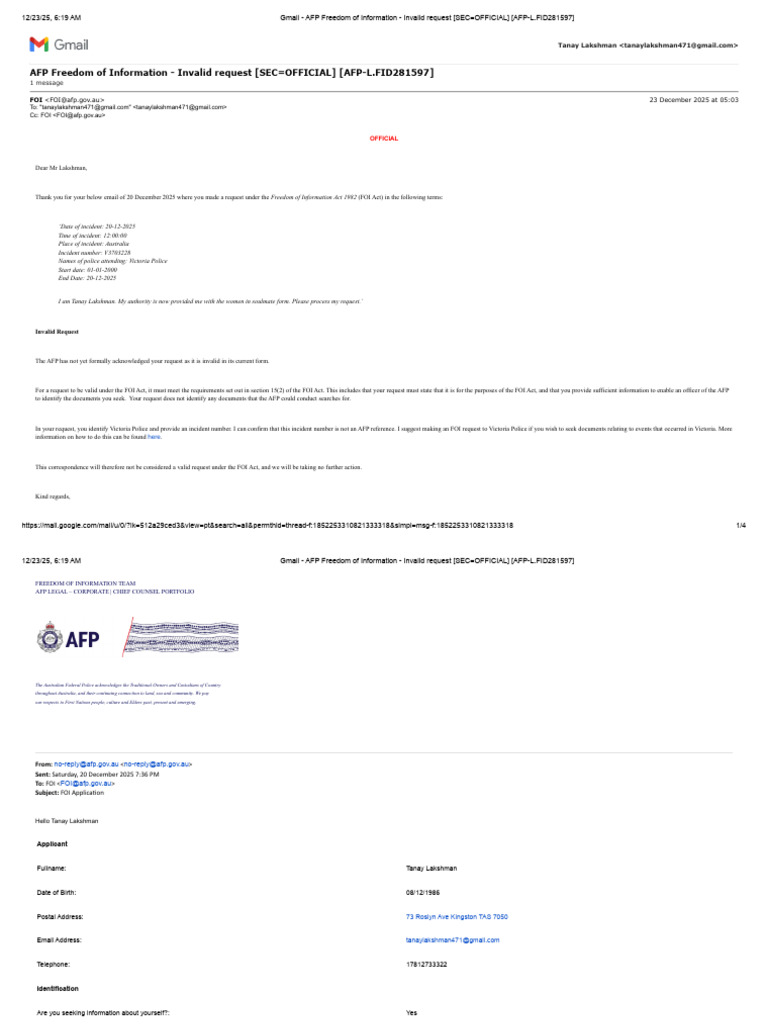 Gmail - AFP Freedom of Information - Invalid Request (SEC OFFICIAL ...