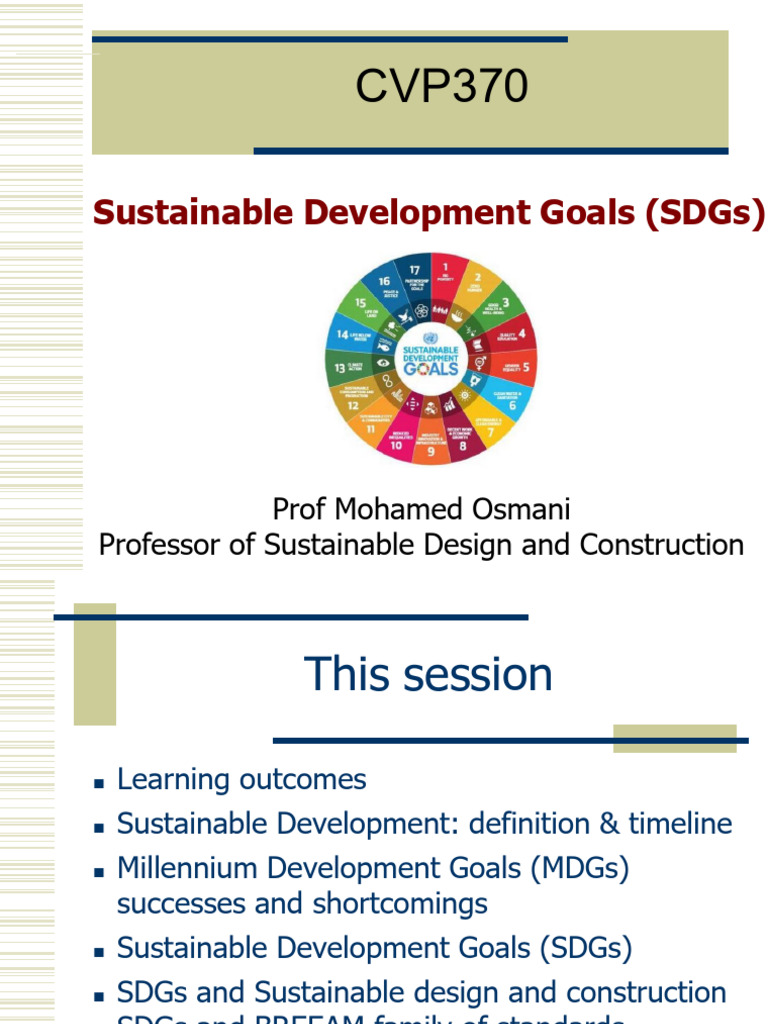 Understanding Sustainable Development Goals | PDF | Millennium ...