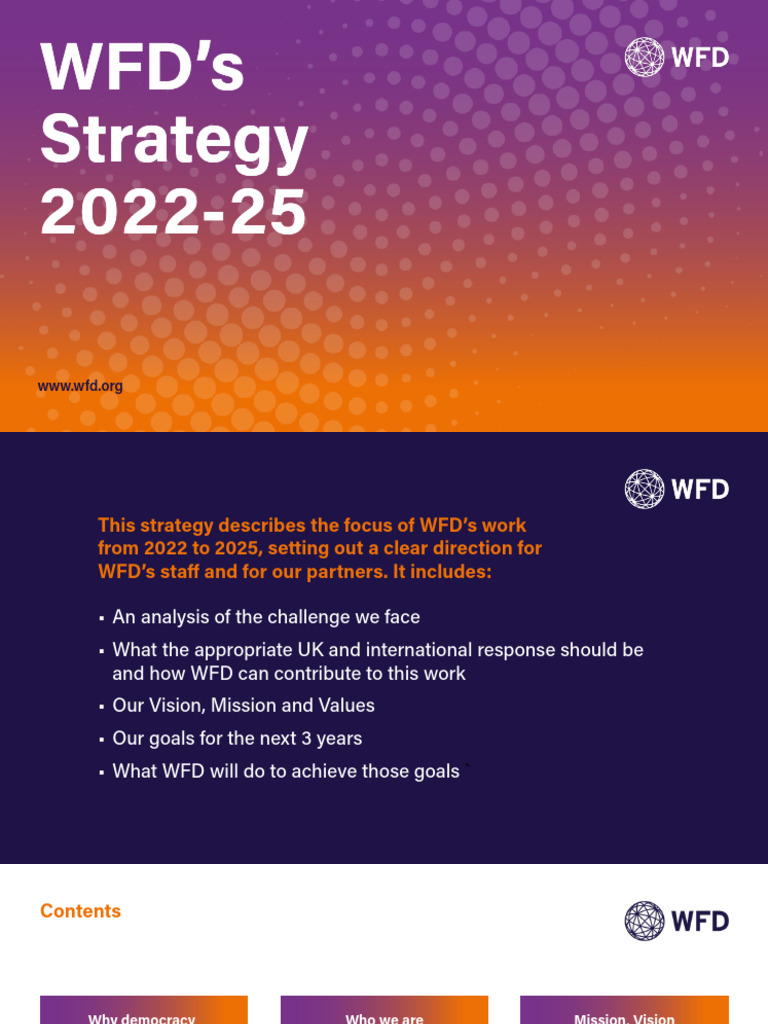 WFD Strategy Main Document | PDF | Democracy | Political Ideologies